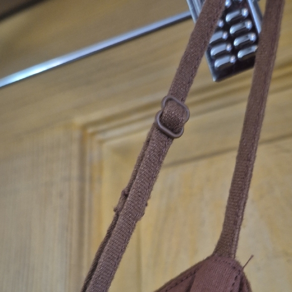 GAP Chocolate Brown High Low Dress Open Back Adjustable Straps Size XXL New Tags - Picture 3 of 12